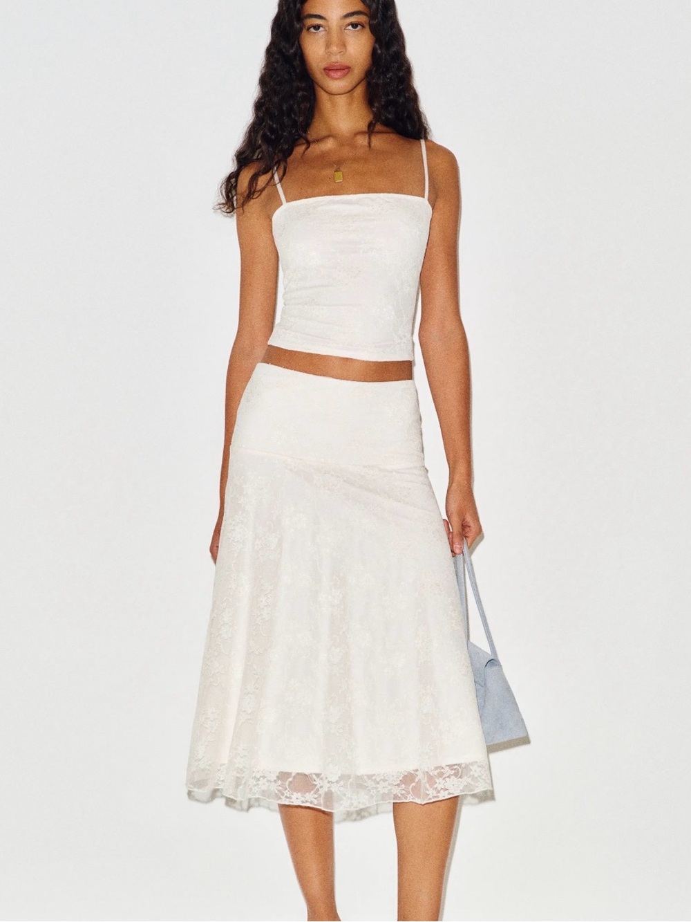 Reformation Lennon Knit Two Piece Ivory - Size S